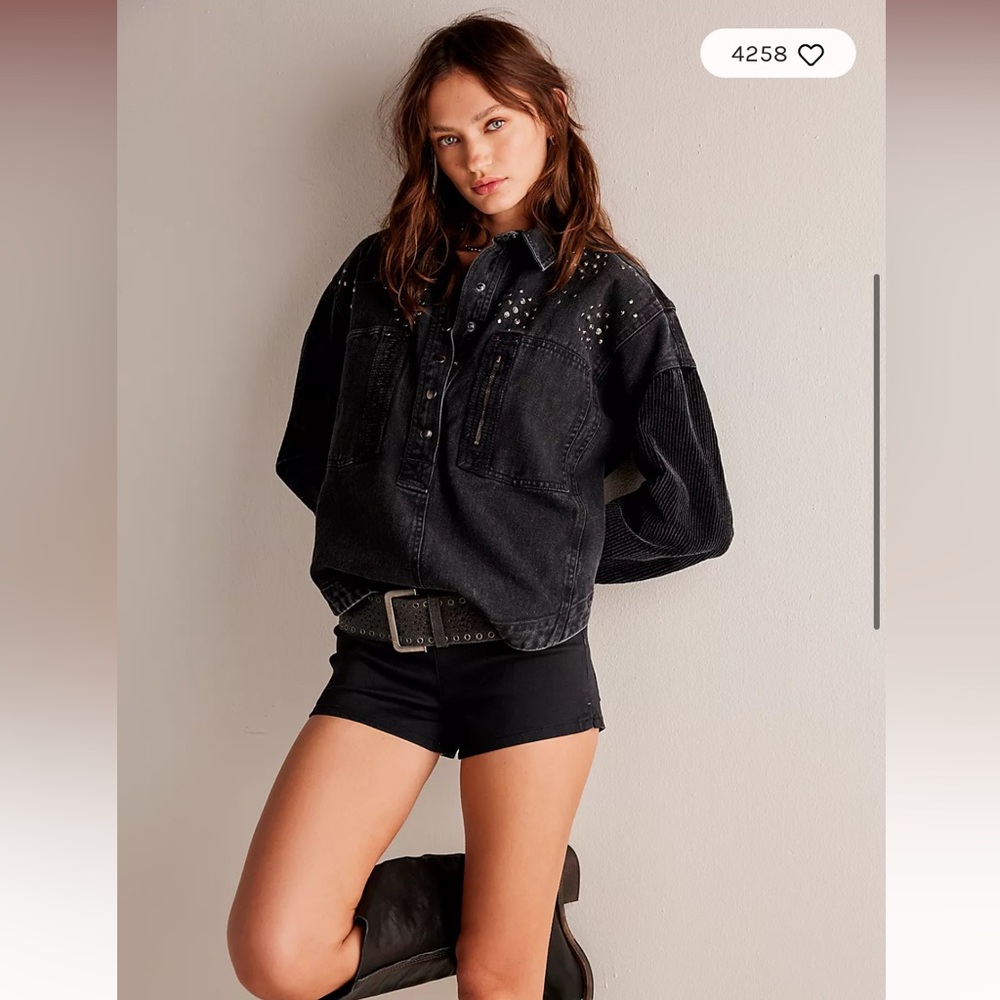 ✨✨SOLDOUT MICROSHORTS NWT We The Free FREE PEOPLE Sahara Micro Short Black Sz 28